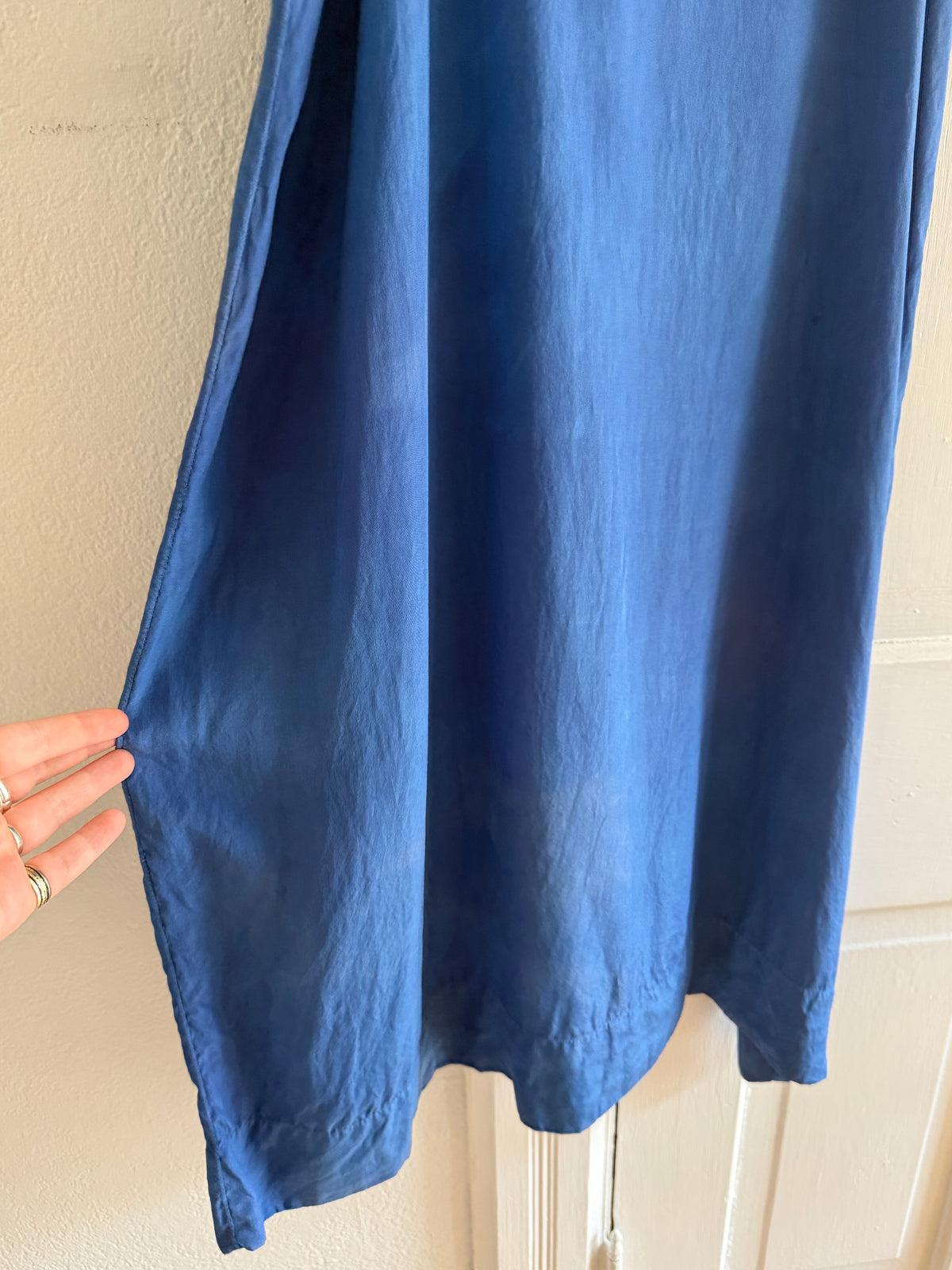 1920s HAND DYED COBALT SLIP