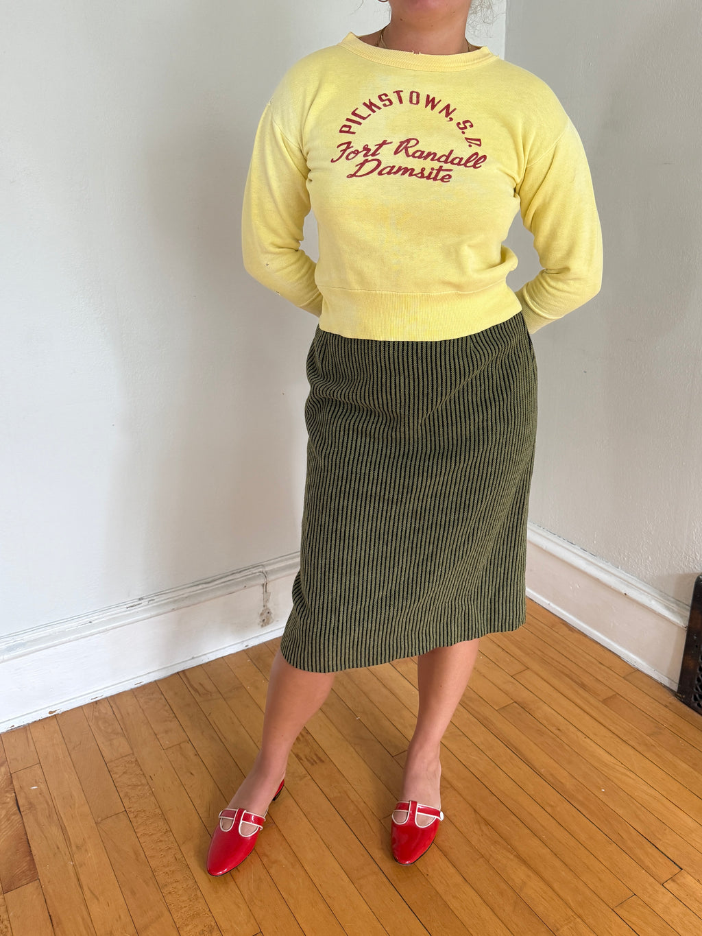 1950s STRIPE SKIRT