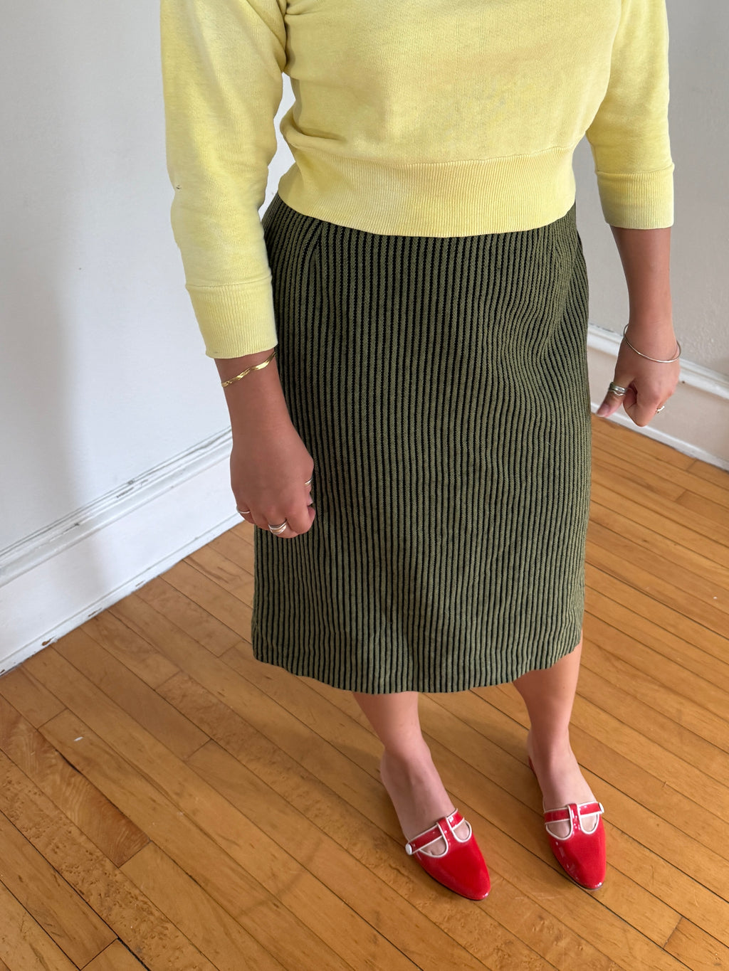 1950s STRIPE SKIRT