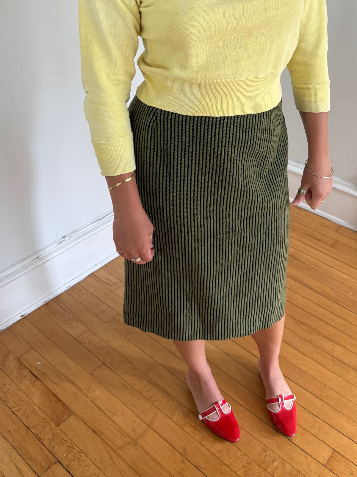 1950s STRIPE SKIRT