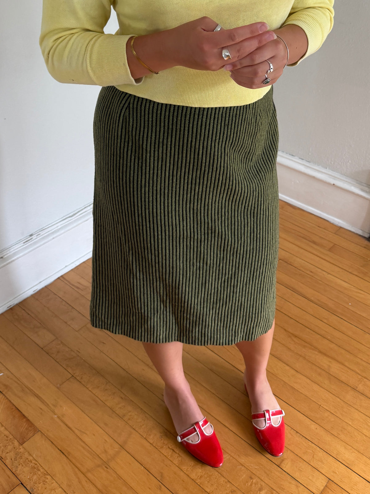 1950s STRIPE SKIRT