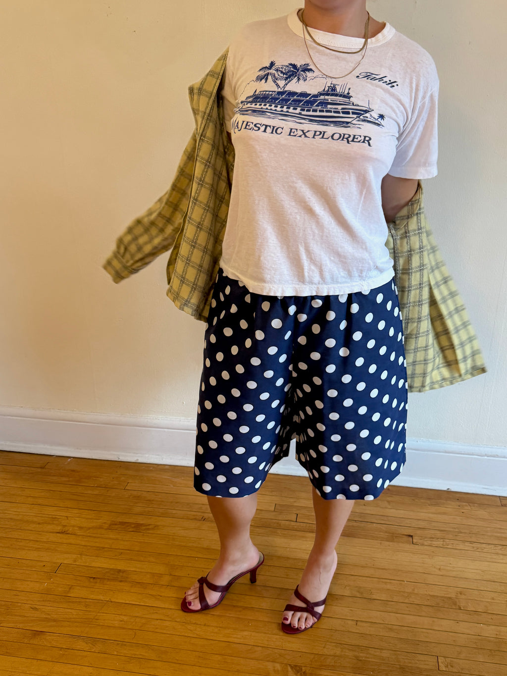 1980s POLKADOT CULOTTE SHORTS