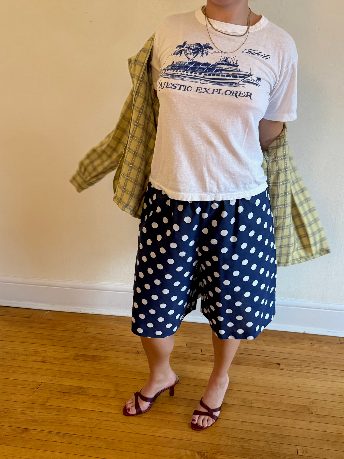 1980s POLKADOT CULOTTE SHORTS