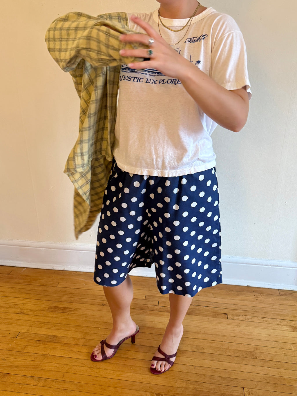 1980s POLKADOT CULOTTE SHORTS