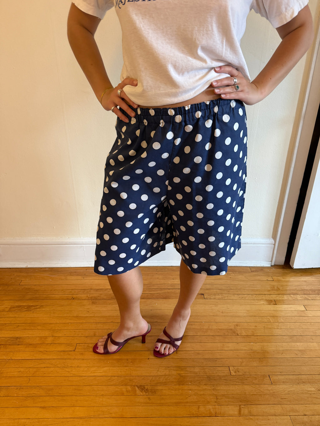 1980s POLKADOT CULOTTE SHORTS