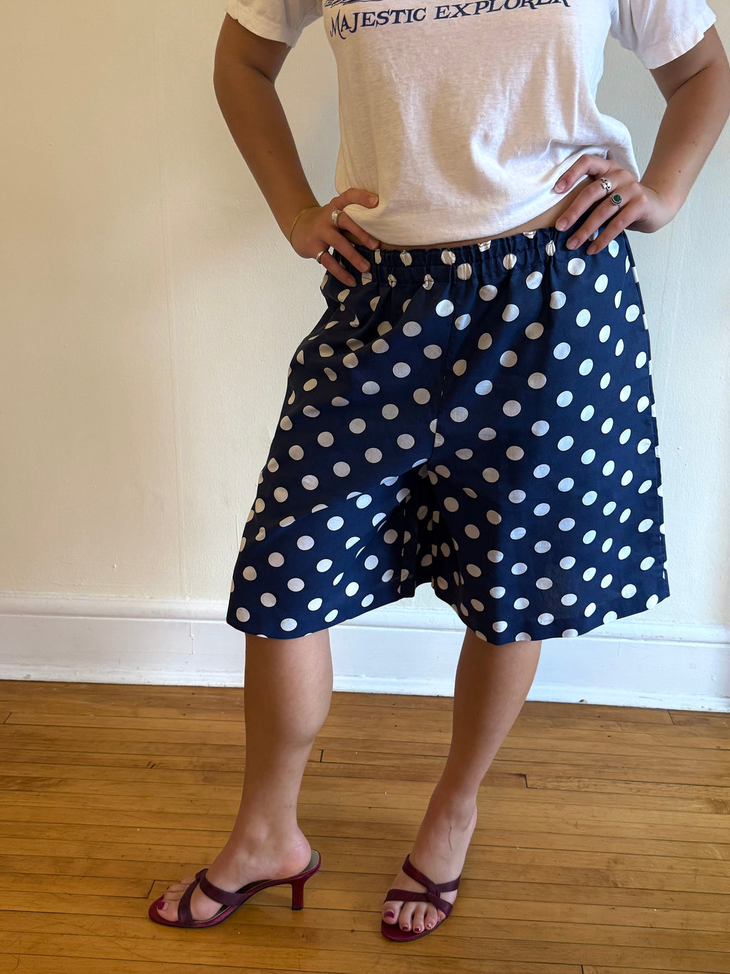 1980s POLKADOT CULOTTE SHORTS