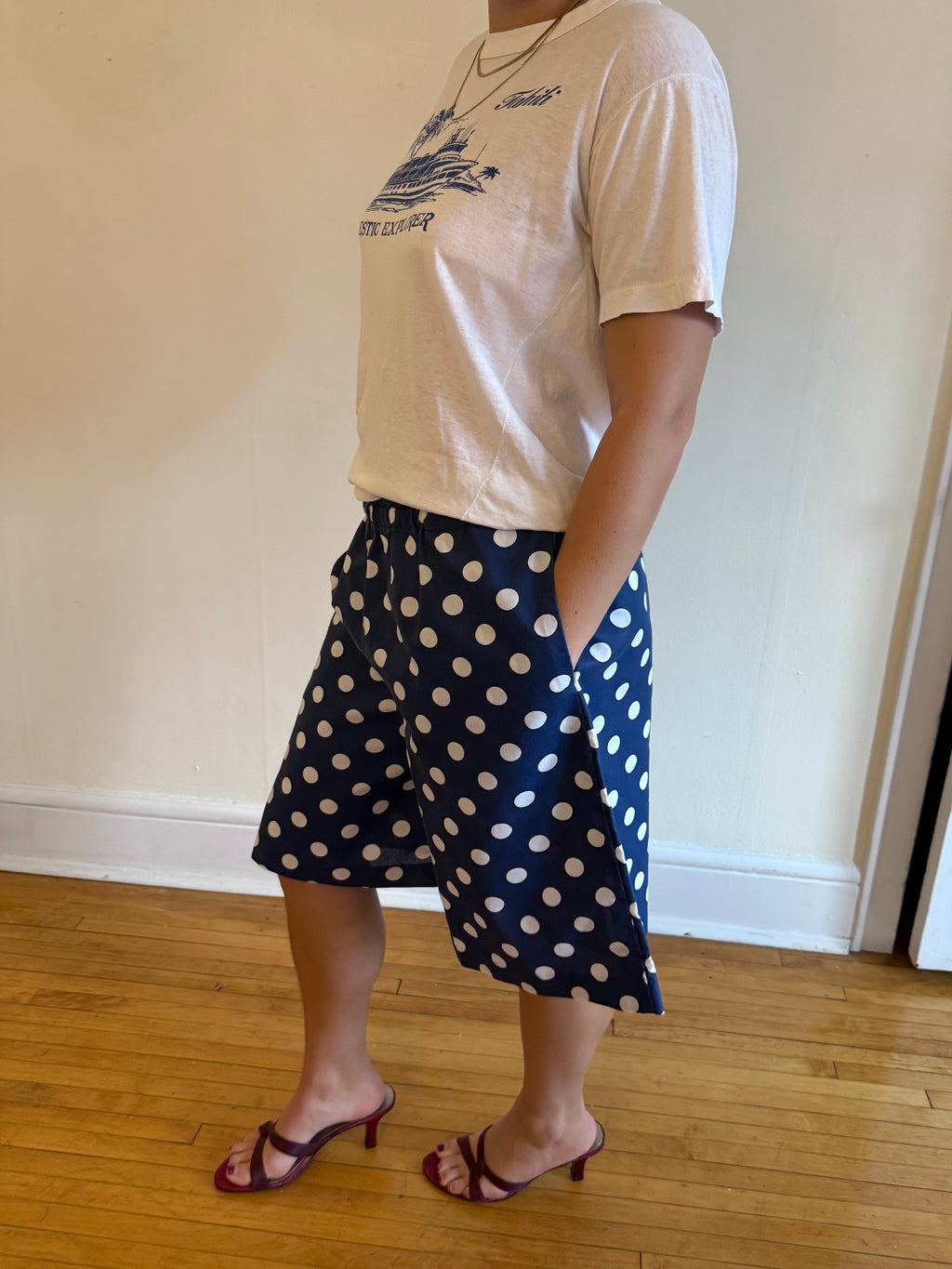 1980s POLKADOT CULOTTE SHORTS