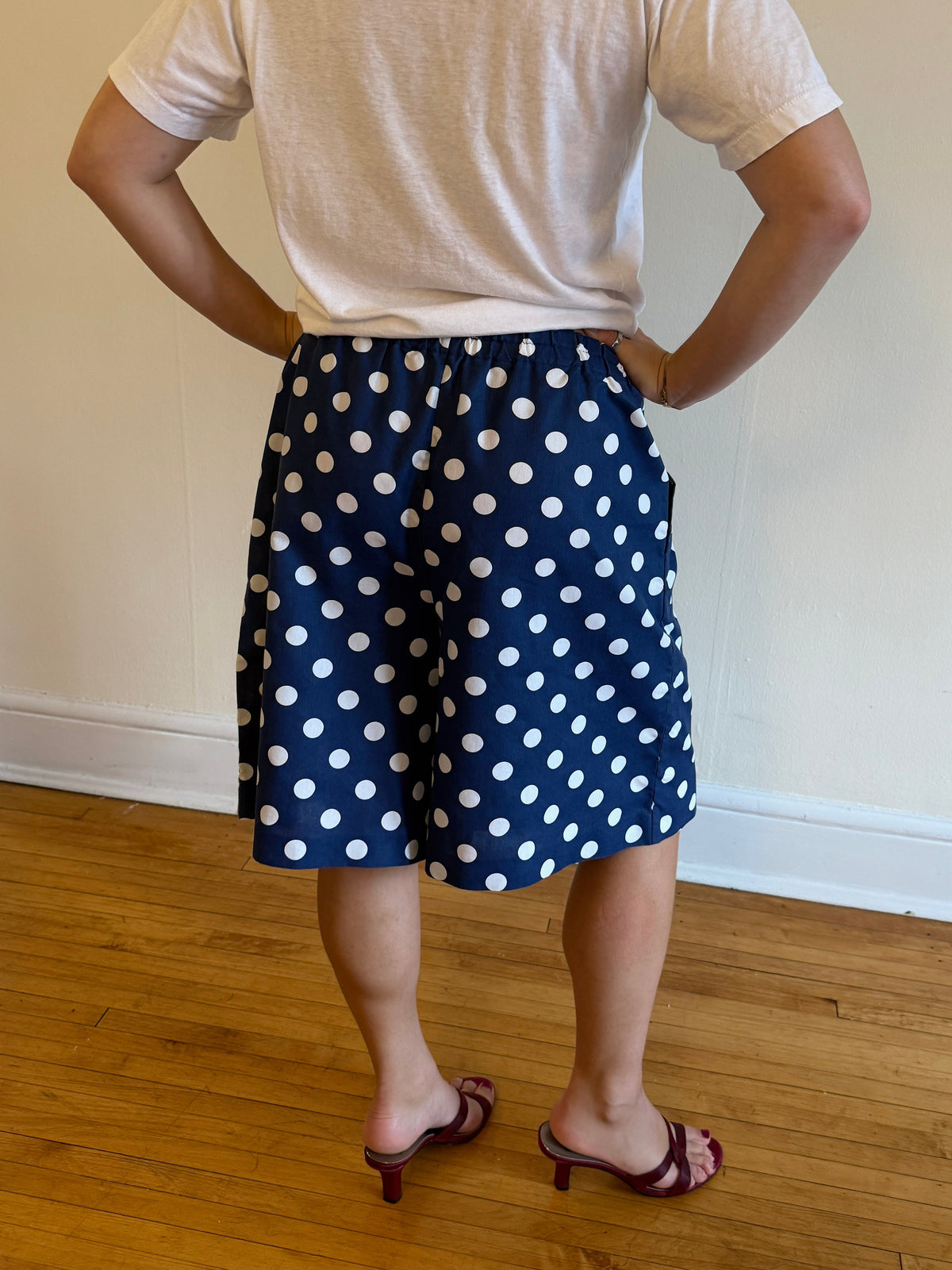 1980s POLKADOT CULOTTE SHORTS