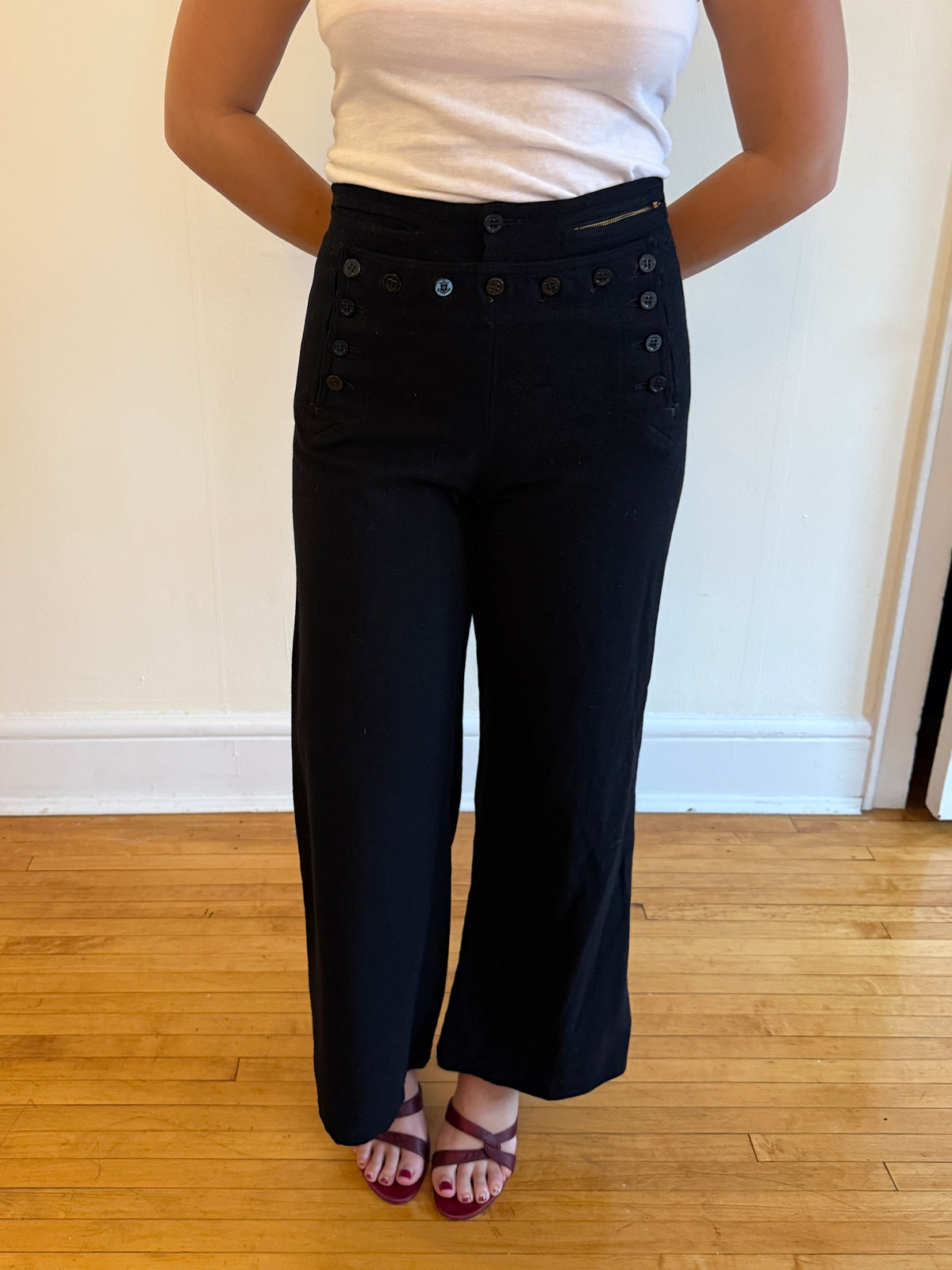 1940s WOOL SAILOR TROUSERS