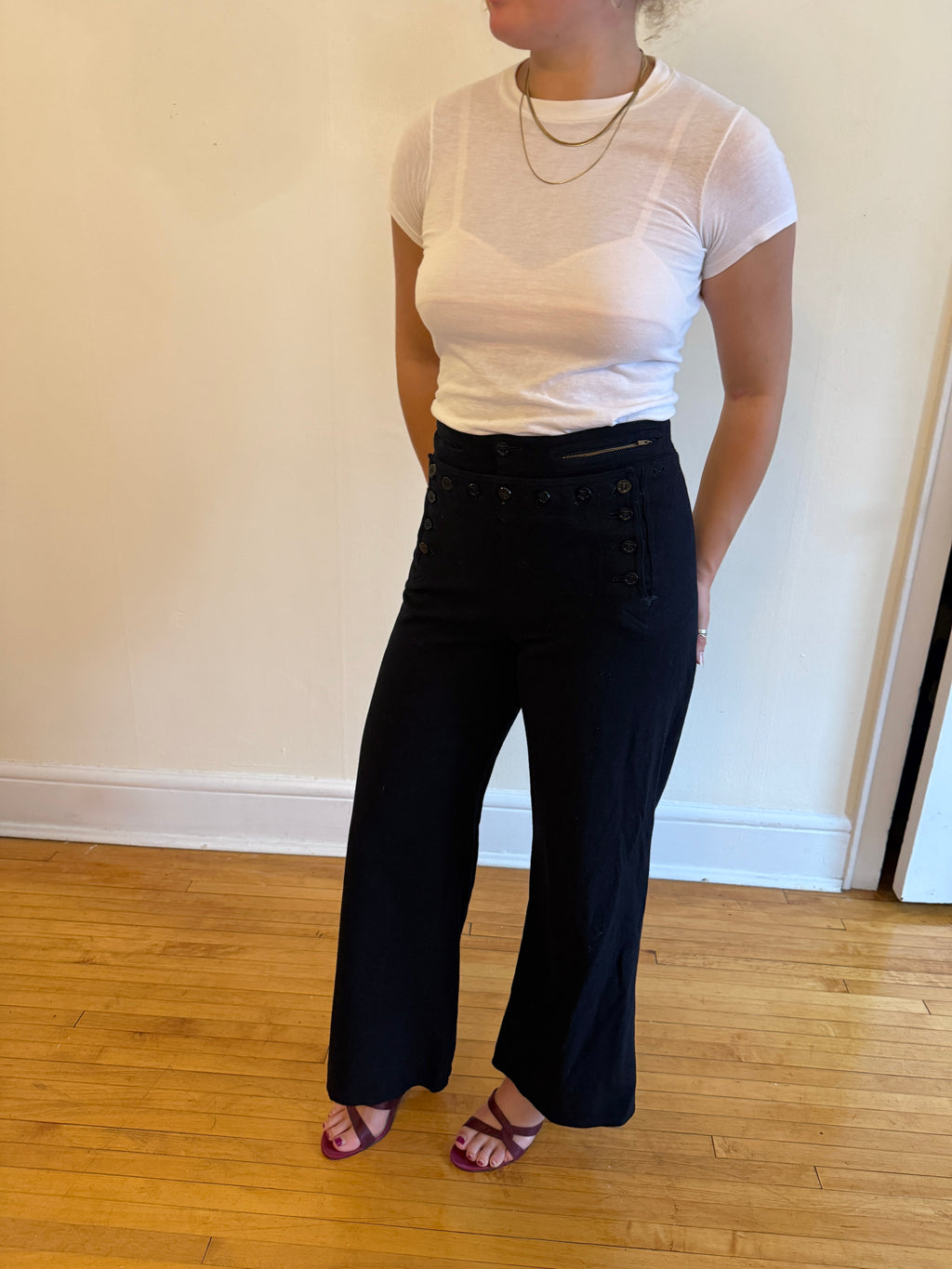 1940s WOOL SAILOR TROUSERS