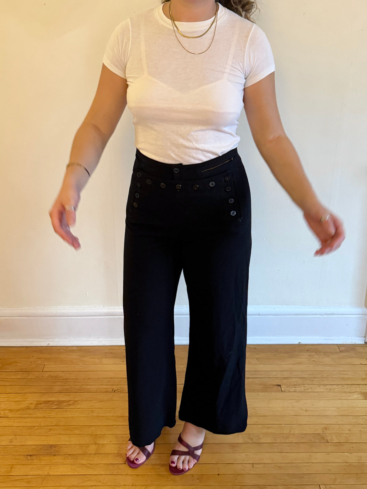 1940s WOOL SAILOR TROUSERS
