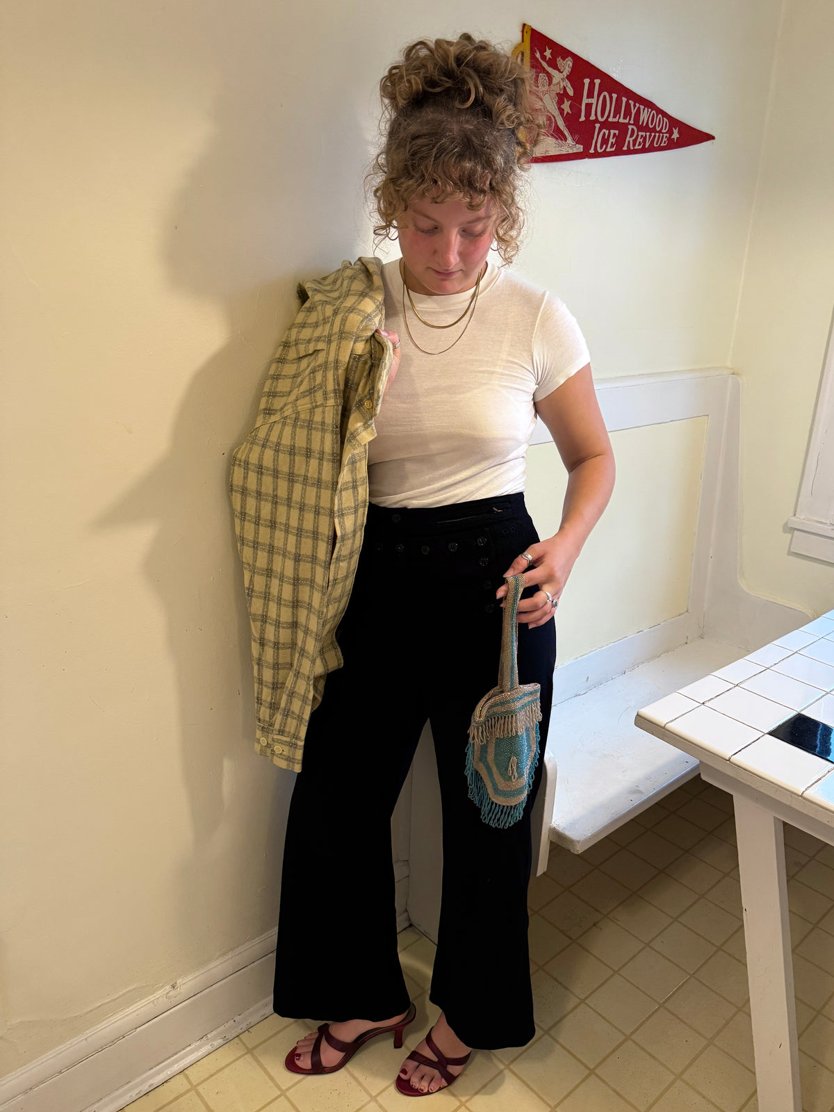 1940s WOOL SAILOR TROUSERS