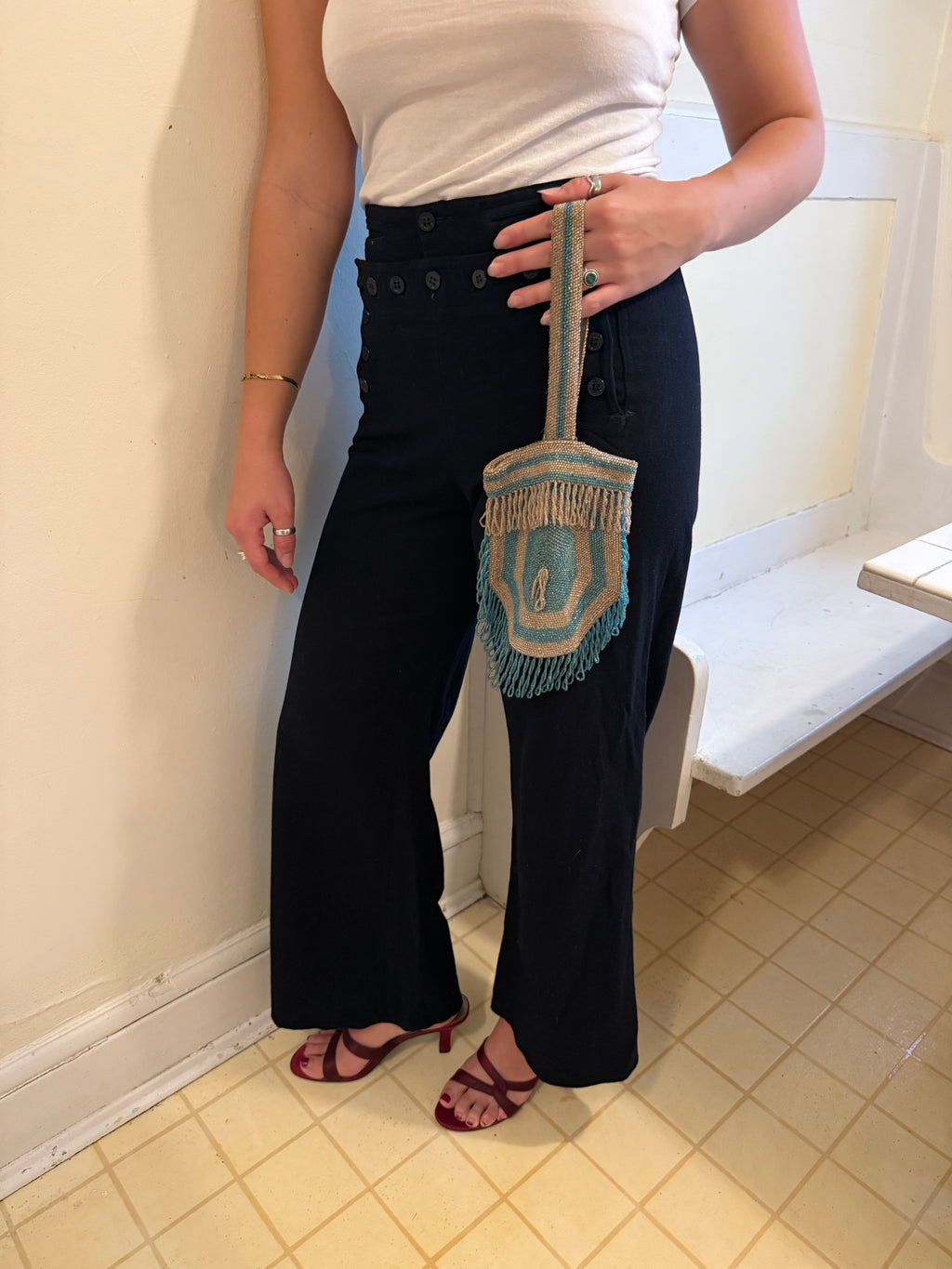 1940s WOOL SAILOR TROUSERS