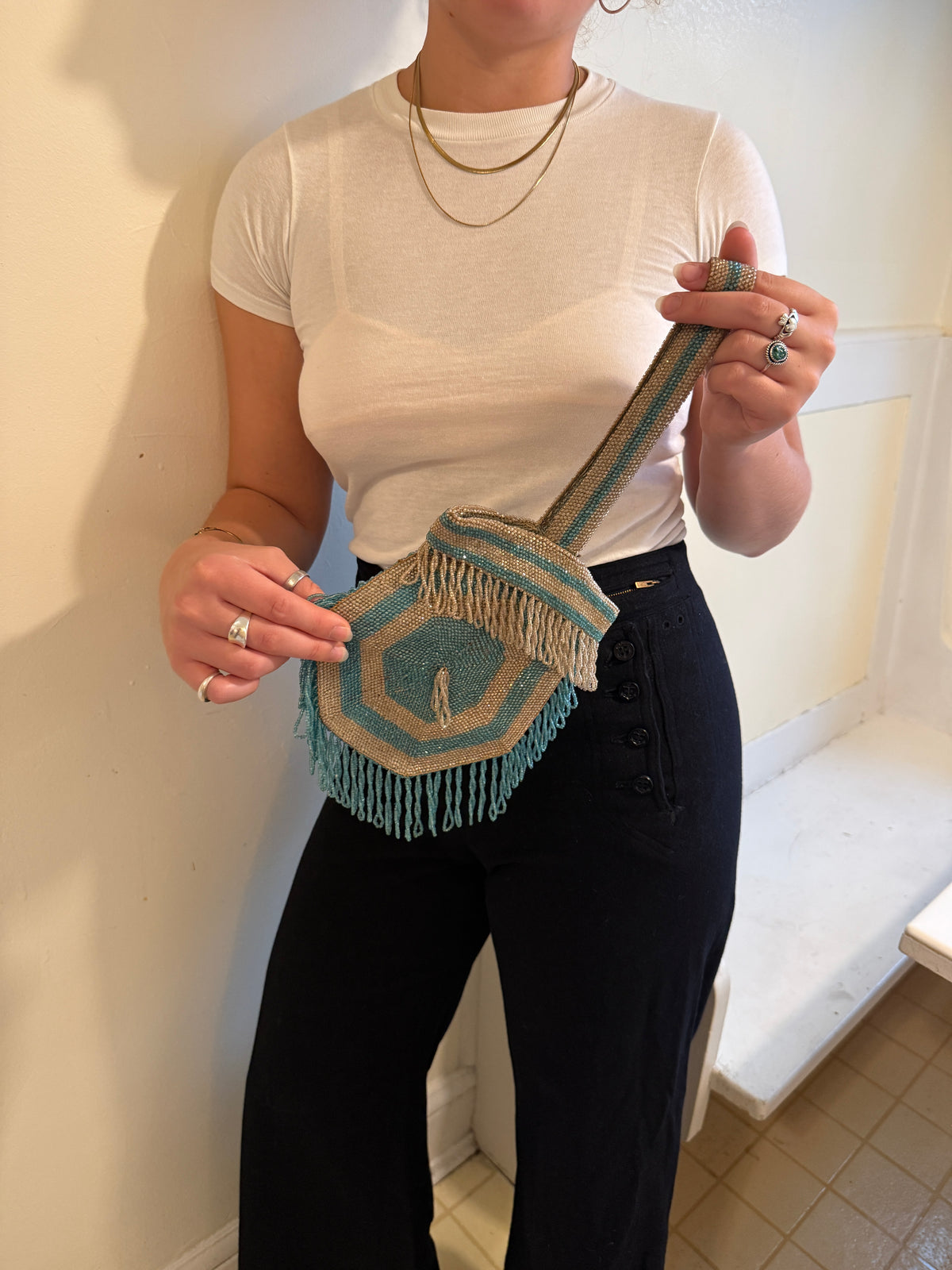 1920s ART DECO BEADED BAG