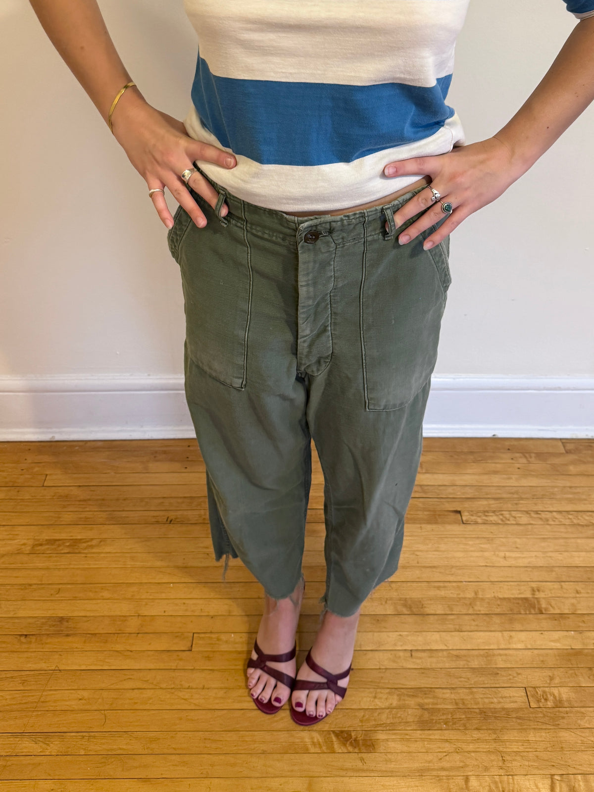 1960s OG-107 CROPPED TROUSERS