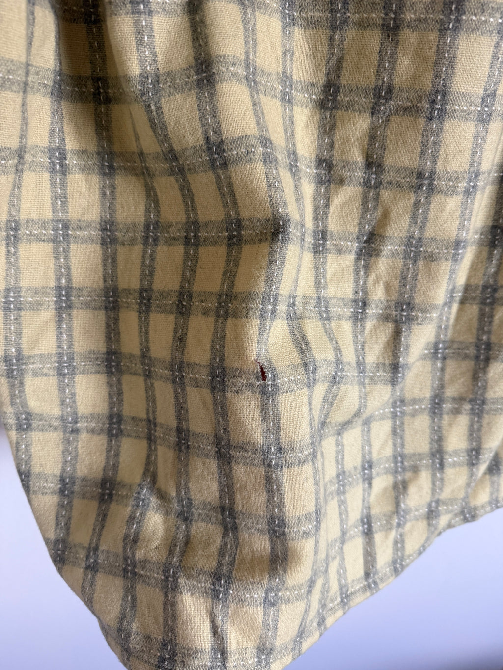 1950s YELLOW CAMP COLLAR WOOL SHIRT