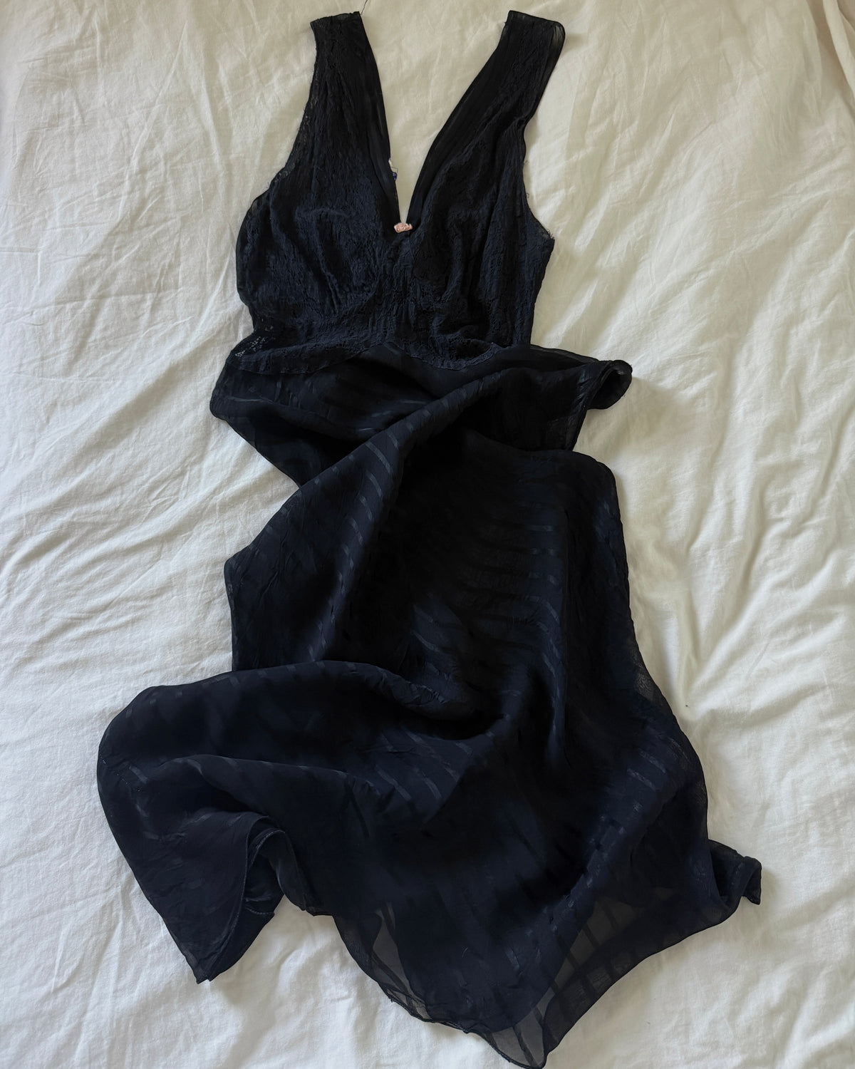 1940s STRIPE BIAS CUT SLIP
